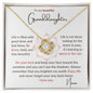 To my Granddaughter - Love Knot Necklace - Nana