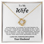 To My Wife - Love Knot Necklace - Your Husband
