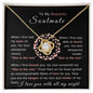 To My Beautiful Soulmate -Love Knot Necklace-I love you with all my might