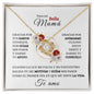 Para mi Bella Mamá - Collar Love Knot - Te amo