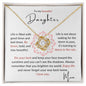 To my Daughter - Love Knot Necklace - Mom