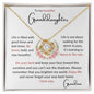 To my Granddaughter - Love Knot Necklace - Grandma