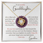 To my Granddaughter - Love Knot Necklace - Grandma