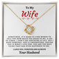 To My Wife - Love Knot Necklace - Your Husband