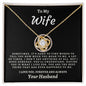 To My Wife - Love Knot Necklace - Your Husband