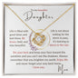 To my Daughter - Love Knot Necklace - Mom