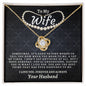 To My Wife - Love Knot Necklace - Your Husband