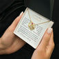 To my radiant Soulmate - Love Knot Necklace - I love you endlessly