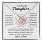 To My Beautiful Daughter - Love Knot Necklace - Love, Mom