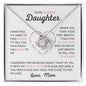 To my Beautiful Daughter - Love Knot Necklace - Love Mom