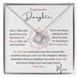 To my Daughter - Love Knot Necklace - Mom