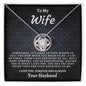 To My Wife - Love Knot Necklace - Your Husband