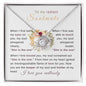 To my radiant Soulmate - Love Knot Necklace - I love you endlessly
