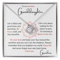 To my Granddaughter - Love Knot Necklace - Grandma