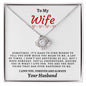 To My Wife - Love Knot Necklace - Your Husband
