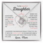 To My Beautiful Daughter - Love Knot Necklace - Love, Mom