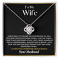 To My Wife - Love Knot Necklace - Your Husband