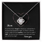 Mom - Love Knot Necklace - I love you