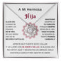 A Mi Hermosa Hija - Love Knot Necklace - Mi Amor y Mi Luz