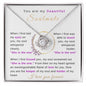 You are my Beautiful Soulmate -Love Knot Necklace-I love you forever