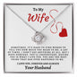 To My Wife - Love Knot Necklace - Your Husband