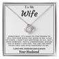 To My Wife - Love Knot Necklace - Your Husband