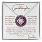 To my Granddaughter - Love Knot Necklace - Grandma
