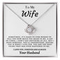 To My Wife - Love Knot Necklace - Your Husband