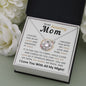 To My Amazing Mom - Love Knot Necklace - I Love You With All My Might!
