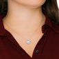 A Mi Hermosa Hija - Love Knot Necklace - Mi Amor y Mi Luz