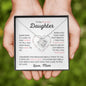 To my Beautiful Daughter - Love Knot Necklace - Love Mom