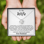 To My Wife - Love Knot Necklace - Your Husband