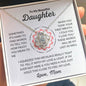 To My Beautiful Daughter - Love Knot Necklace - Love, Mom