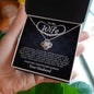 To My Wife - Love Knot Necklace - Your Husband