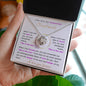 You are my Beautiful Soulmate -Love Knot Necklace-I love you forever