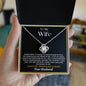 To My Wife - Love Knot Necklace - Your Husband