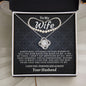 To My Wife - Love Knot Necklace - Your Husband