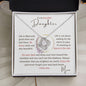 To my Daughter - Love Knot Necklace - Mom