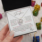 To my Daughter - Love Knot Necklace - Mom
