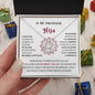 A Mi Hermosa Hija - Love Knot Necklace - Mi Amor y Mi Luz