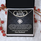 To My Wife - Love Knot Necklace - Your Husband