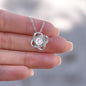 To my Daughter - Love Knot Necklace - Mom