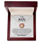 To My Wife - Love Knot Necklace - Your Husband