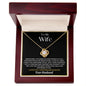 To My Wife - Love Knot Necklace - Your Husband