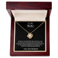 To My Wife - Love Knot Necklace - Your Husband