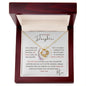 To my Daughter - Love Knot Necklace - Mom