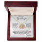 To my Granddaughter - Love Knot Necklace - Grandma