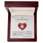 To our Granddaughter - Love Knot Necklace - grandma and grandpa