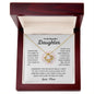To My Beautiful Daughter - Love Knot Necklace - Love, Mom