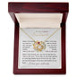 To my radiant Soulmate - Love Knot Necklace - I love you endlessly